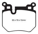EBC 08-10 BMW 135 3.0 Twin Turbo Yellowstuff Rear Brake Pads EBC Brake Pads - Performance  AXOPROS