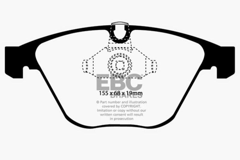 EBC 08-10 BMW M3 4.0 (E90) Bluestuff Front Brake Pads EBC Brake Pads - Racing  AXOPROS