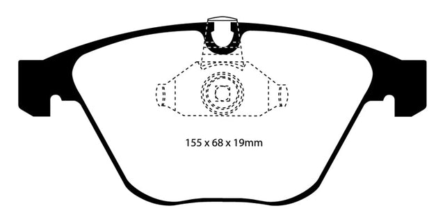 EBC 08-10 BMW M3 4.0 (E90) Bluestuff Front Brake Pads EBC Brake Pads - Racing  AXOPROS