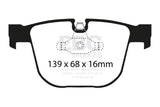 EBC 08-10 BMW M3 4.0 (E90) Bluestuff Rear Brake Pads EBC Brake Pads - Racing  AXOPROS