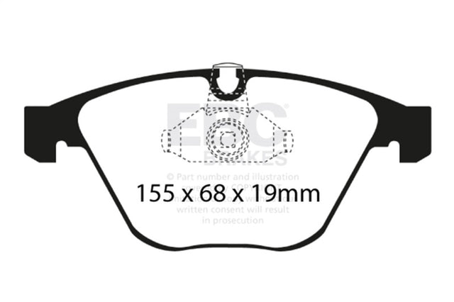 EBC 08-10 BMW M3 4.0 (E90) Yellowstuff Front Brake Pads EBC Brake Pads - Performance  AXOPROS