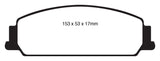 EBC 08-10 Pontiac G8 3.6 Redstuff Front Brake Pads EBC Brake Pads - Performance  AXOPROS