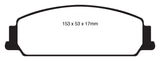 EBC 08-10 Pontiac G8 3.6 Redstuff Front Brake Pads EBC Brake Pads - Performance  AXOPROS