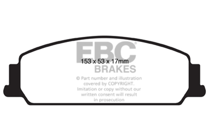 EBC 08-10 Pontiac G8 3.6 Redstuff Front Brake Pads EBC Brake Pads - Performance  AXOPROS