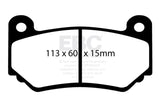 EBC 08-11 Lotus Exige 1.8 Supercharged (240) Yellowstuff Front Brake Pads EBC Brake Pads - Performance  AXOPROS