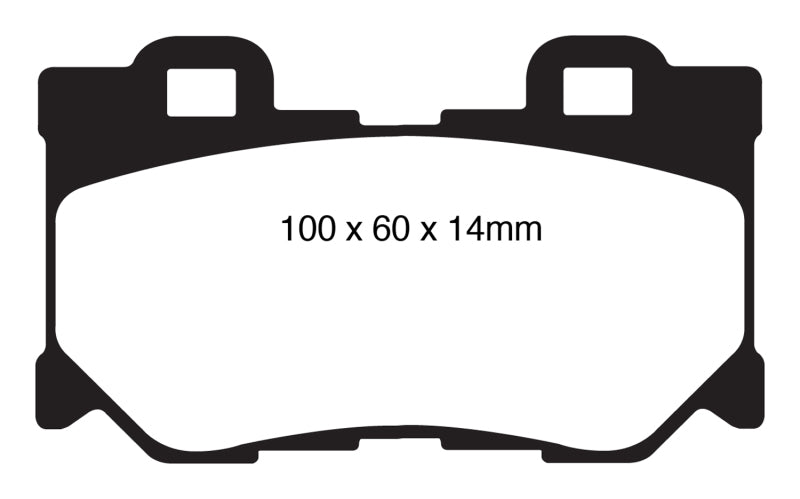 EBC 08-13 Infiniti FX50 5.0 Redstuff Rear Brake Pads EBC Brake Pads - Performance  AXOPROS