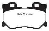 EBC 08-13 Infiniti FX50 5.0 Redstuff Rear Brake Pads EBC Brake Pads - Performance  AXOPROS