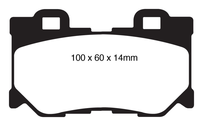 EBC 08-13 Infiniti FX50 5.0 Redstuff Rear Brake Pads EBC Brake Pads - Performance  AXOPROS