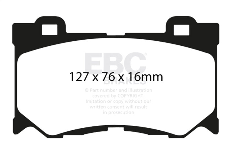 EBC 08-13 Infiniti FX50 5.0 Yellowstuff Front Brake Pads EBC Brake Pads - Performance  AXOPROS