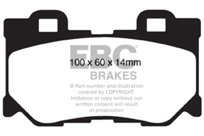 EBC 08-13 Infiniti FX50 5.0 Yellowstuff Rear Brake Pads EBC Brake Pads - Performance  AXOPROS