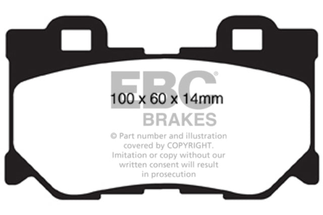 EBC 08-13 Infiniti FX50 5.0 Yellowstuff Rear Brake Pads EBC Brake Pads - Performance  AXOPROS