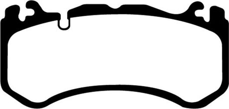 EBC 08-13 Mercedes-Benz C63 AMG (W204) 6.2 Redstuff Front Brake Pads EBC Brake Pads - Performance  AXOPROS