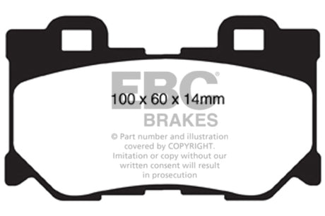 EBC 08-15 Infiniti G37 3.7 Bluestuff Rear Brake Pads EBC Brake Pads - Racing  AXOPROS