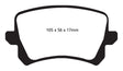 EBC 08-17 Volkswagen Passat CC Yellowstuff Rear Brake Pads EBC Brake Pads - Performance  AXOPROS