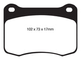 EBC 08+ Lexus IS-F 5.0 Yellowstuff Rear Brake Pads EBC Brake Pads - Performance  AXOPROS