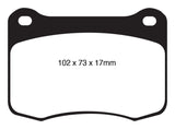 EBC 08+ Lexus IS-F 5.0 Yellowstuff Rear Brake Pads EBC Brake Pads - Performance  AXOPROS