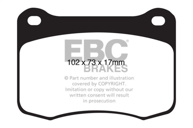 EBC 08+ Lexus IS-F 5.0 Yellowstuff Rear Brake Pads EBC Brake Pads - Performance  AXOPROS