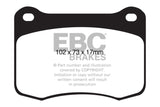 EBC 08+ Lexus IS-F 5.0 Yellowstuff Rear Brake Pads EBC Brake Pads - Performance  AXOPROS