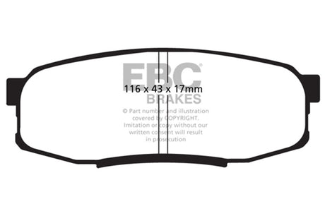 EBC 08+ Lexus LX570 5.7 Extra Duty Rear Brake Pads EBC Brake Pads - Performance  AXOPROS