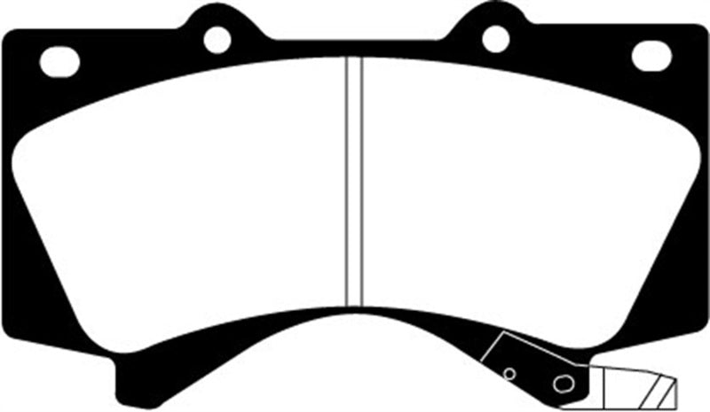 EBC 08+ Lexus LX570 5.7 Yellowstuff Front Brake Pads EBC Brake Pads - Performance  AXOPROS