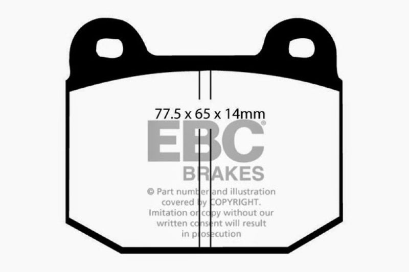 EBC 08+ Lotus 2-Eleven 1.8 Supercharged Redstuff Front Brake Pads EBC Brake Pads - Performance  AXOPROS