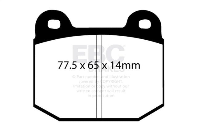 EBC 08+ Lotus 2-Eleven 1.8 Supercharged Redstuff Front Brake Pads EBC Brake Pads - Performance  AXOPROS