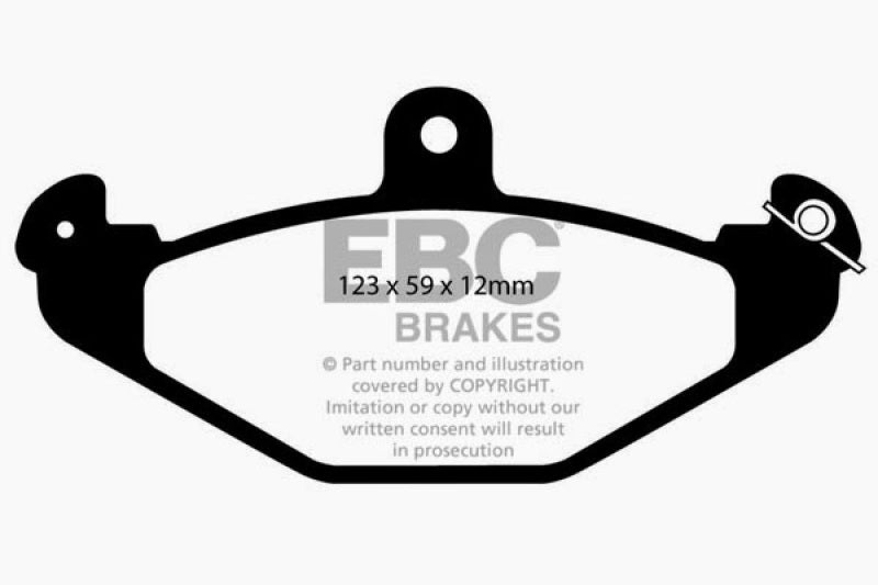 EBC 08+ Lotus 2-Eleven 1.8 Supercharged Yellowstuff Rear Brake Pads EBC Brake Pads - Performance  AXOPROS