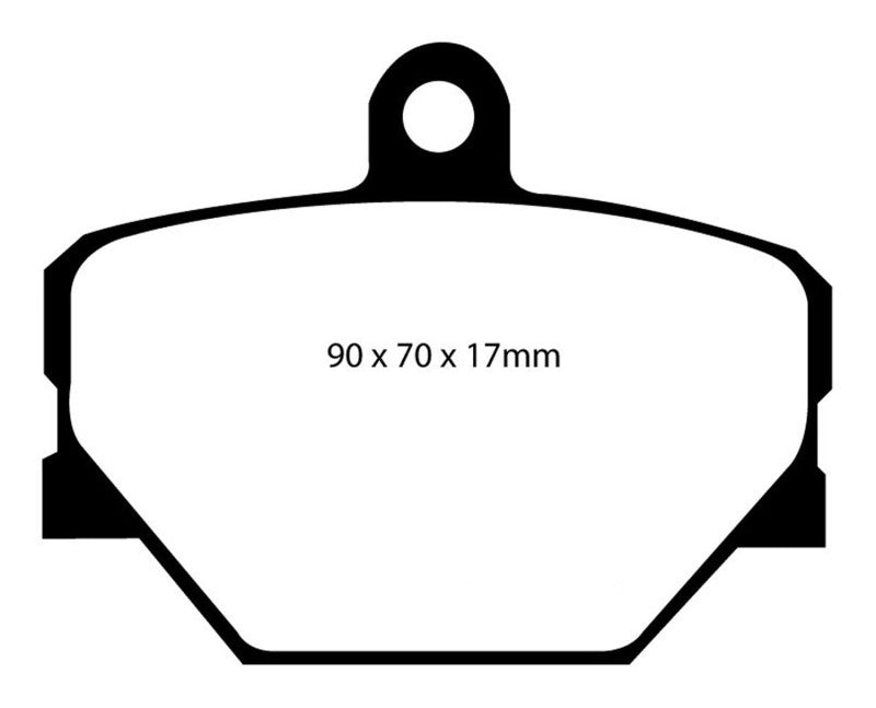 EBC 08+ Smart Fortwo 1.0 Greenstuff Front Brake Pads EBC Brake Pads - Performance  AXOPROS