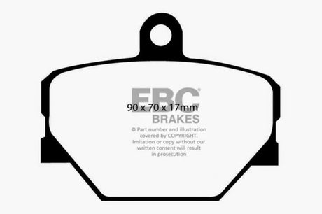 EBC 08+ Smart Fortwo 1.0 Greenstuff Front Brake Pads EBC Brake Pads - Performance  AXOPROS