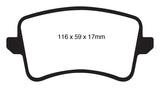 EBC 09-11 Audi A4 2.0 Turbo Greenstuff Rear Brake Pads EBC Brake Pads - Performance  AXOPROS