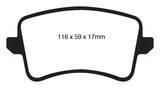 EBC 09-11 Audi A4 2.0 Turbo Greenstuff Rear Brake Pads EBC Brake Pads - Performance  AXOPROS