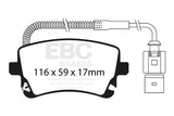 EBC 09-11 Audi A6 Quattro 3.0 Supercharged Redstuff Rear Brake Pads EBC Brake Pads - Performance  AXOPROS