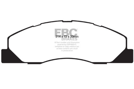 EBC 09-11 Dodge Ram 2500 Pick-up 5.7 2WD/4WD Greenstuff Front Brake Pads EBC Brake Pads - Performance  AXOPROS