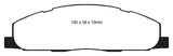 EBC 09-11 Dodge Ram 2500 Pick-up 5.7 2WD/4WD Greenstuff Rear Brake Pads EBC Brake Pads - Performance  AXOPROS