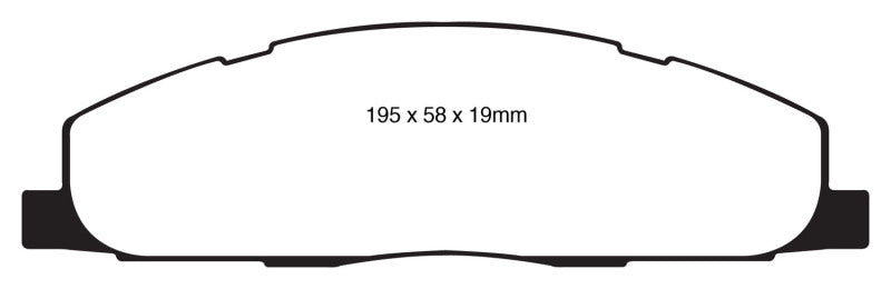EBC 09-11 Dodge Ram 2500 Pick-up 5.7 2WD/4WD Greenstuff Rear Brake Pads EBC Brake Pads - Performance  AXOPROS
