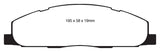 EBC 09-11 Dodge Ram 2500 Pick-up 5.7 2WD/4WD Greenstuff Rear Brake Pads EBC Brake Pads - Performance  AXOPROS