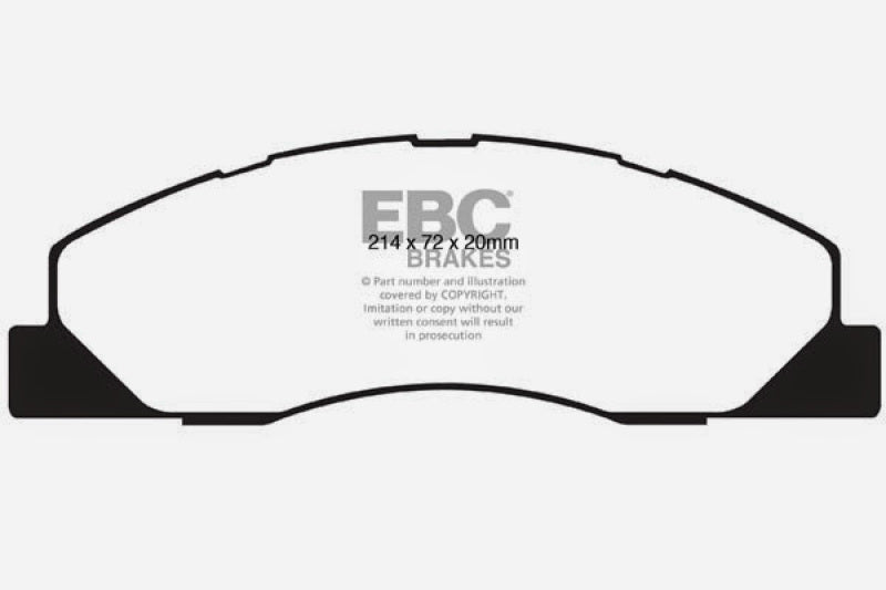 EBC 09-11 Dodge Ram 2500 Pick-up 5.7 2WD/4WD Yellowstuff Front Brake Pads EBC Brake Pads - Performance  AXOPROS
