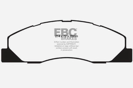 EBC 09-11 Dodge Ram 2500 Pick-up 5.7 2WD/4WD Yellowstuff Front Brake Pads EBC Brake Pads - Performance  AXOPROS