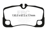 EBC 09-12 Porsche 911 (997) (Cast Iron Rotor only) 3.6 Carrera 2 Redstuff Rear Brake Pads EBC Brake Pads - Performance  AXOPROS