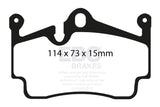 EBC 09-12 Porsche Boxster (Cast Iron Rotors only) 2.9 Bluestuff Rear Brake Pads EBC Brake Pads - Racing  AXOPROS