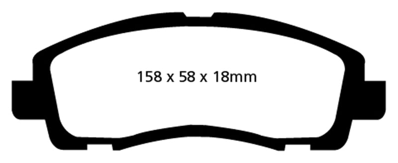 EBC 09-14 Acura TL 3.5 Yellowstuff Front Brake Pads EBC Brake Pads - Performance  AXOPROS