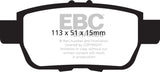 EBC 09-14 Acura TL 3.5 Yellowstuff Rear Brake Pads EBC Brake Pads - Performance  AXOPROS