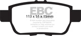 EBC 09-14 Acura TL 3.5 Yellowstuff Rear Brake Pads EBC Brake Pads - Performance  AXOPROS