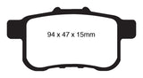 EBC 09-14 Acura TSX 2.4 Yellowstuff Rear Brake Pads EBC Brake Pads - Performance  AXOPROS