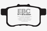 EBC 09-14 Acura TSX 2.4 Yellowstuff Rear Brake Pads EBC Brake Pads - Performance  AXOPROS