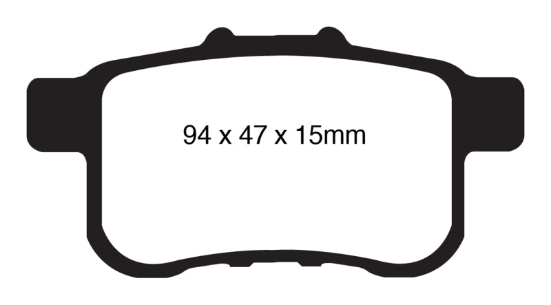 EBC 09-14 Acura TSX 2.4 Yellowstuff Rear Brake Pads EBC Brake Pads - Performance  AXOPROS