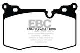 EBC 09-14 Mini Hardtop 1.6 Turbo J.C Works Yellowstuff Front Brake Pads EBC Brake Pads - Performance  AXOPROS