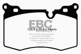 EBC 09-14 Mini Hardtop 1.6 Turbo J.C Works Yellowstuff Front Brake Pads EBC Brake Pads - Performance  AXOPROS