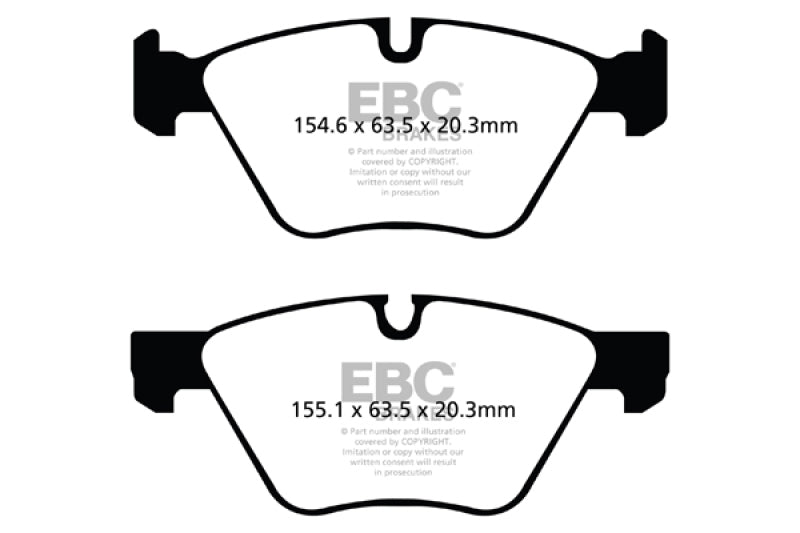 EBC 09+ BMW Z4 3.0 (E89) Redstuff Front Brake Pads EBC Brake Pads - Performance  AXOPROS