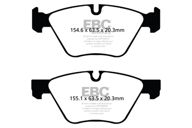 EBC 09+ BMW Z4 3.0 (E89) Redstuff Front Brake Pads EBC Brake Pads - Performance  AXOPROS